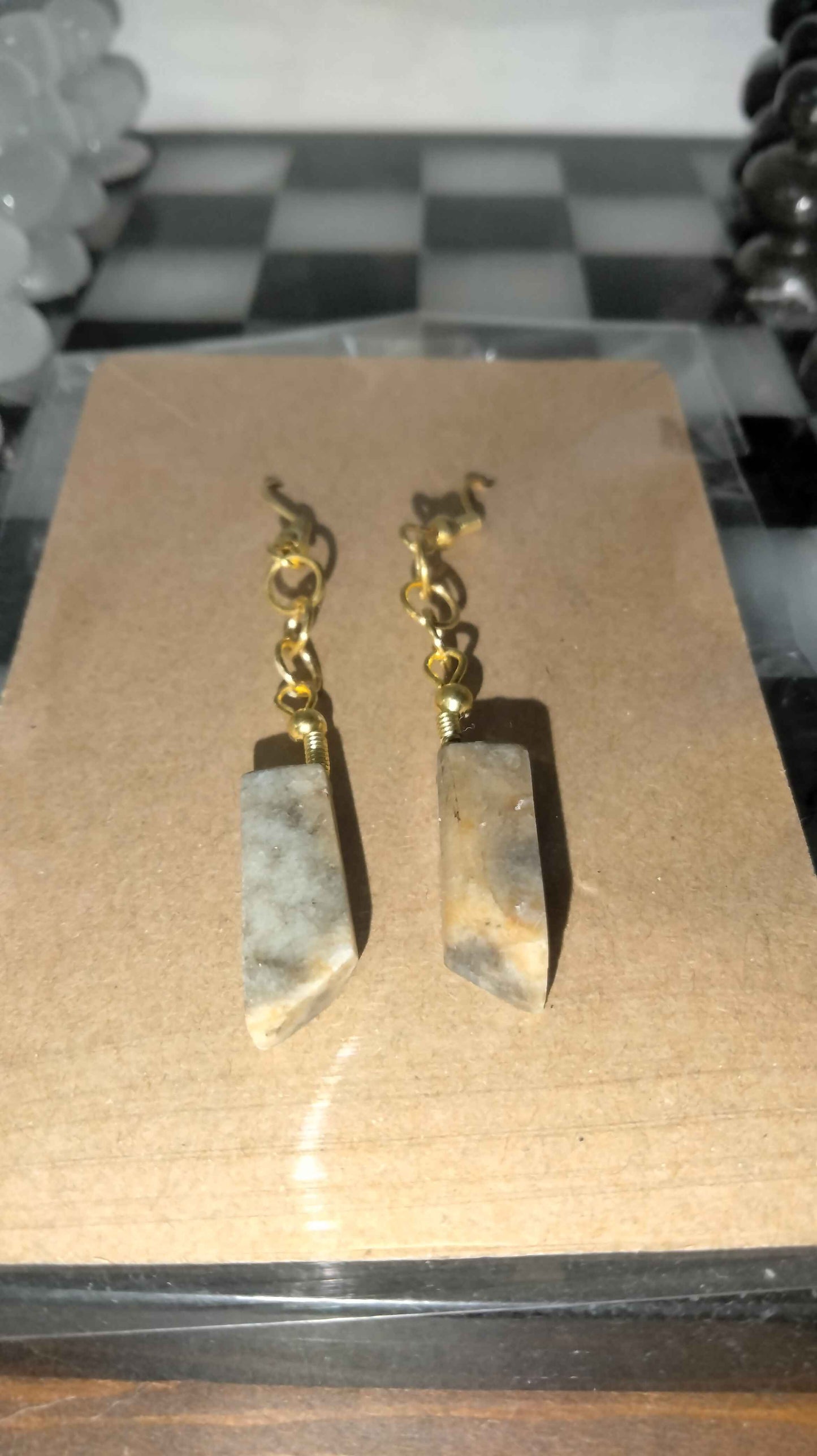Spotted Jasper Earrings