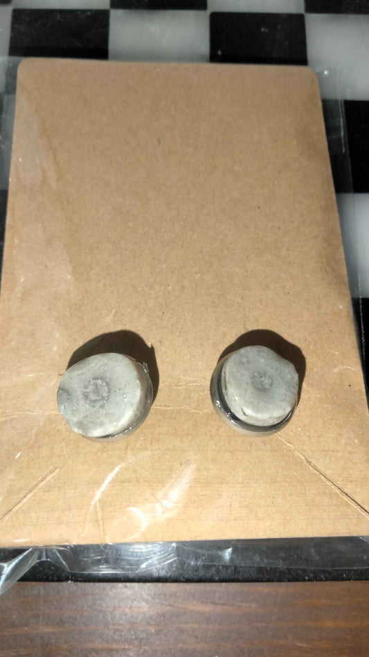 White Petoskey stone Cufflinks