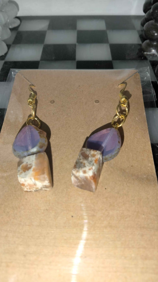 Spotted Jasper Earrings
